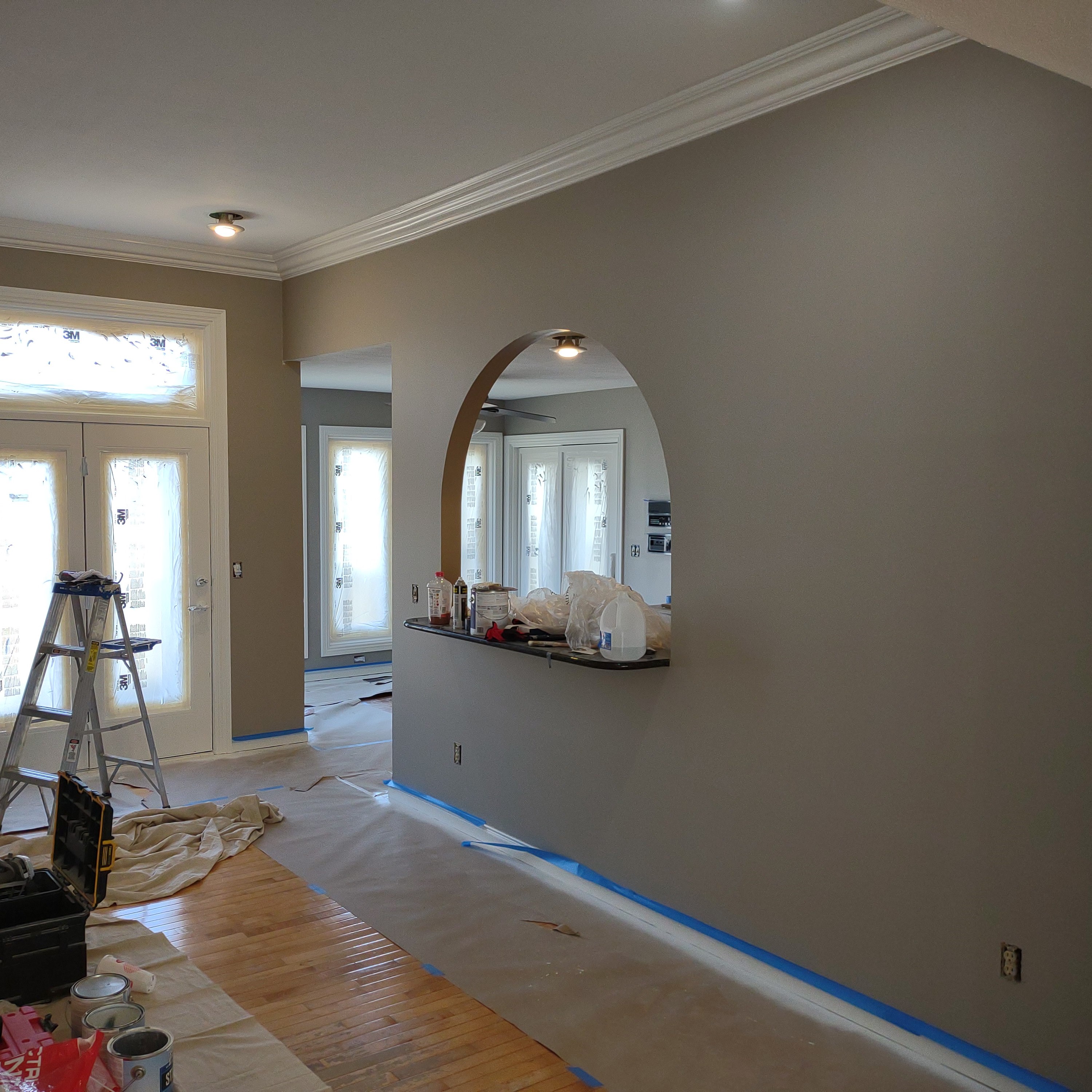 Beautiful Home Walls With Fresh Coat Of Paint.